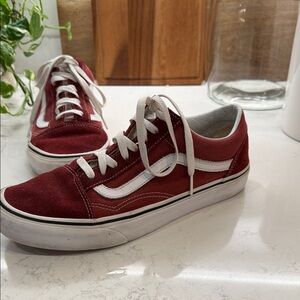 Vans Red Old Skool Sneakers